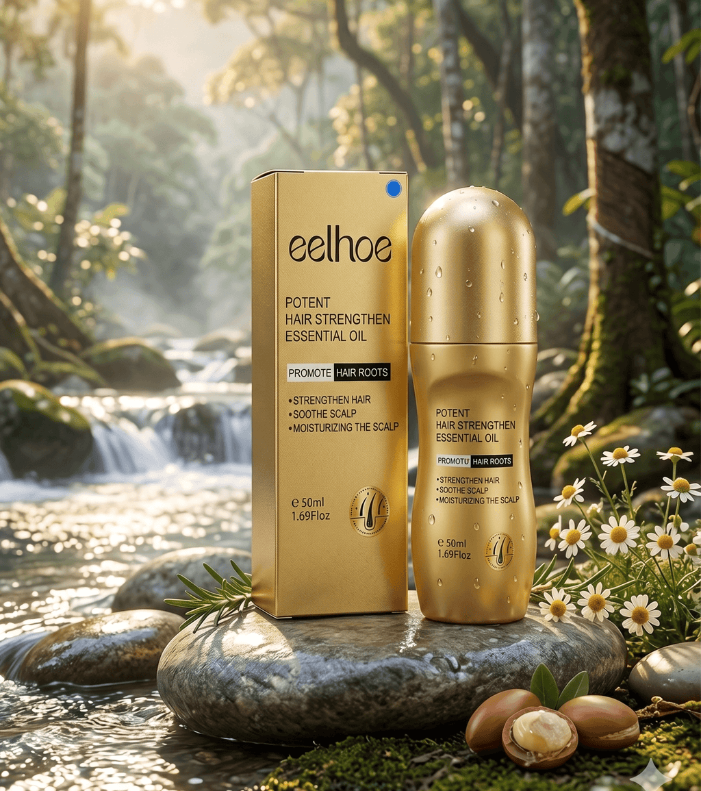 Eelhoe roll-on Vitamina B7, aceite de ricino. Extracto de café, extracto de ginseng, extracto de camelia.