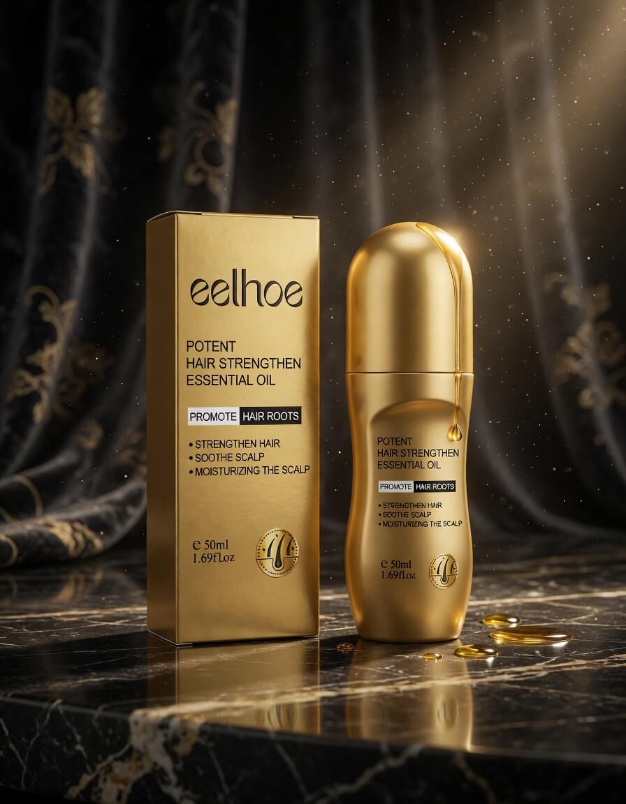 Eelhoe roll-on Vitamina B7, aceite de ricino. Extracto de café, extracto de ginseng, extracto de camelia.
